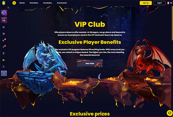Slotsgem casino vip page
