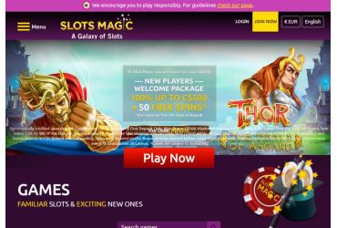SlotsMagic casino - main page