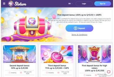 Slotum casino - promotions