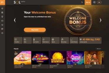 Sol casino - main page