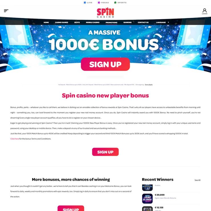 free spin casino slots