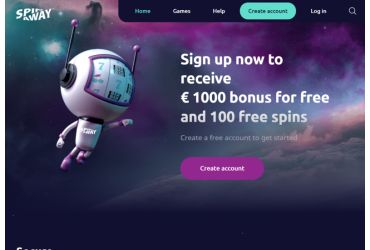 SpinAway casino - main page