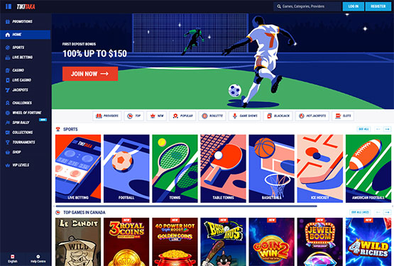 TikiTaka Casino - Home Page