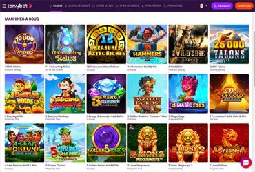 TonyBet casino - machines à sous
