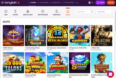 TonyBet casino - slots