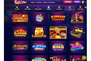 VegasPlus – slots page