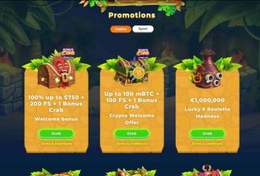 Wazamba casino – promotions page.