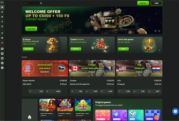 Weltbet casino - main page