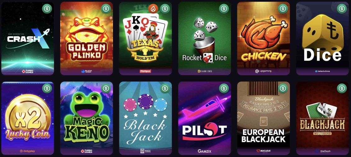 List of table games at Winspirit Casino