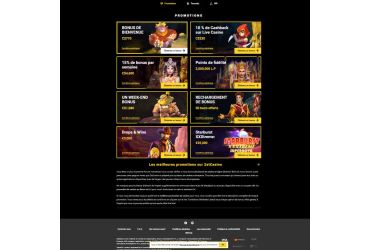 Zet Casino -page promotionnelle