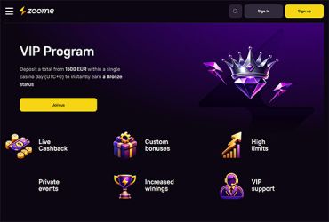 Zoome Casino - VIP