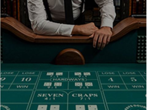 Live Casino Dealer Craps Game Image