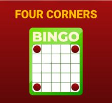 Online Bingo - four corner pattern