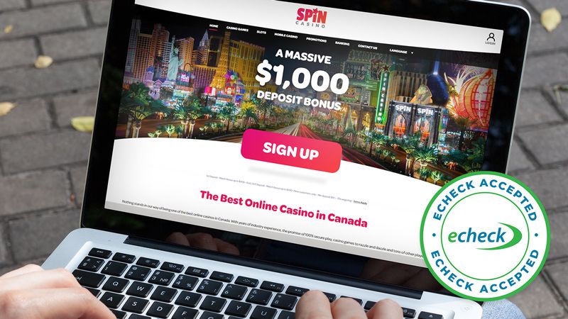 Spin Casino main page