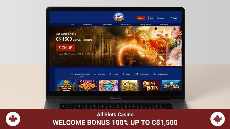 All Slots Casino main page