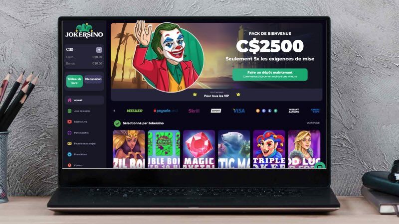jokersino casino main page