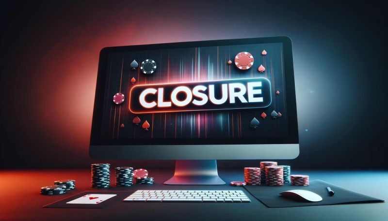 bankruptcy or closure of the casino