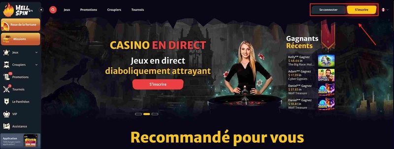 Retrait avec PaySafeCard Étape 1