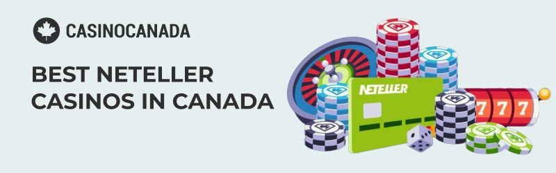 Banner of neteller casino with Casino Canada logo