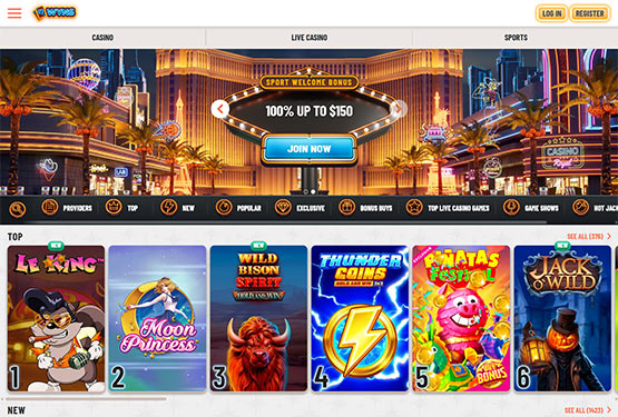 Wyns Casino - main page