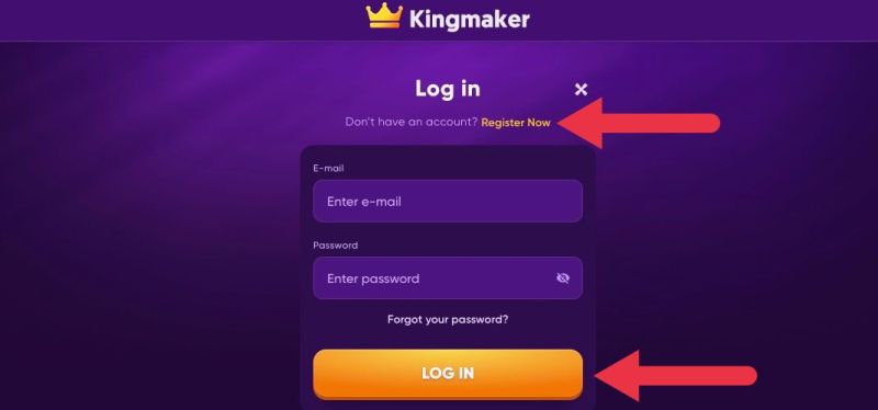 kingmaker casino log in