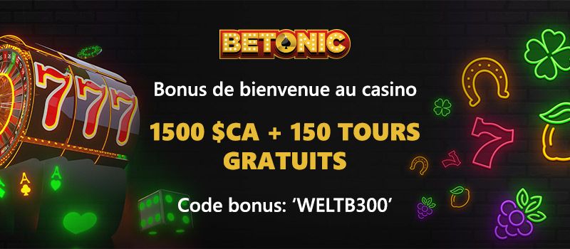 Offre de bienvenue exclusive du casino Betonic