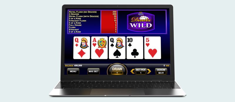 free online deauces wild video poker