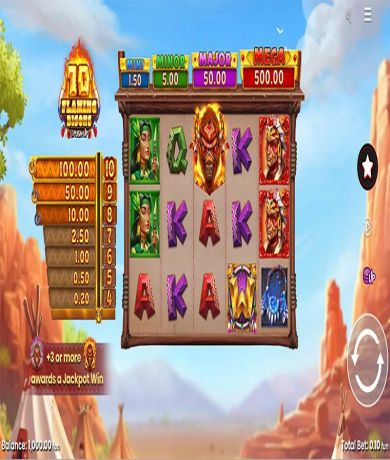 Play in 10 Flaming Bisons by Push Gaming – Review, Free Play in Demo Mode for free now | CasinoCanada.com