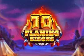10 Flaming Bisons slot logo