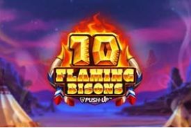 10 Flaming Bisons slot logo
