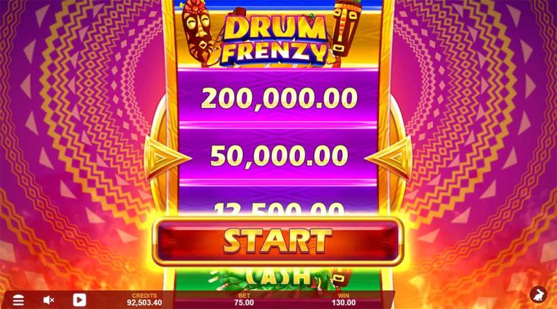 12 Masks of Fire Drum Frenzy slot - bonus drums
