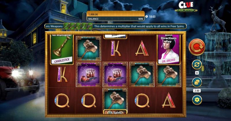 Play in Cluedo Cash Mystery Slot Online from WMS for free now | Casino Canada