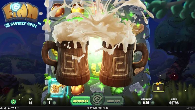 Finn and the Swirly Spin bonus feature