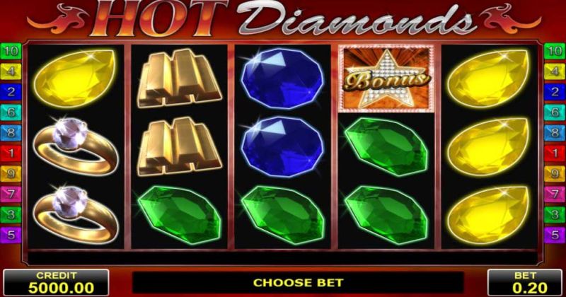 Play in Hot Diamonds Slot Online from Amatic for free now | CasinoCanada.com