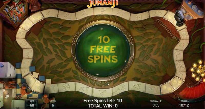 Jumanji Slot Free Spins