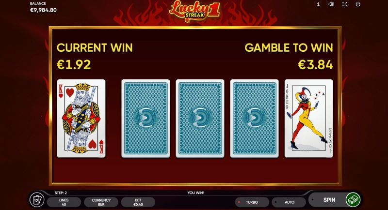 Lucky Streak 1 Slot Mini bonus game