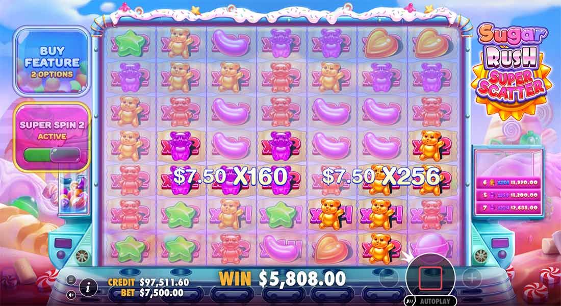 Sugar Rush Super Scatter Super Spin 2 Mode 