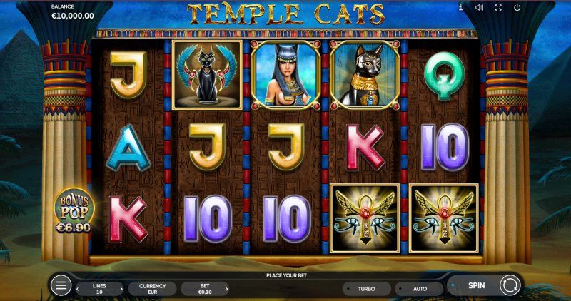 Temple Cats slot gameplay