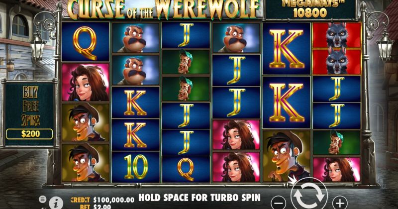 Play in Machine à sous Curse of the Werewolf Megaways de Pragmatic Play for free now | Casino Canada