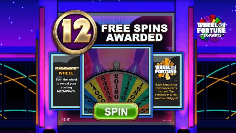 Wheel of Fortune Megaways free spin wheel