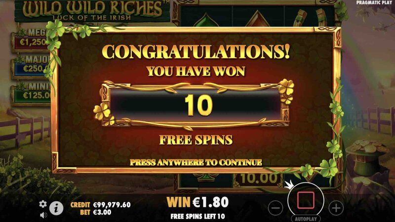 Wild Wild Riches Slot Free Spins Bonus Feature