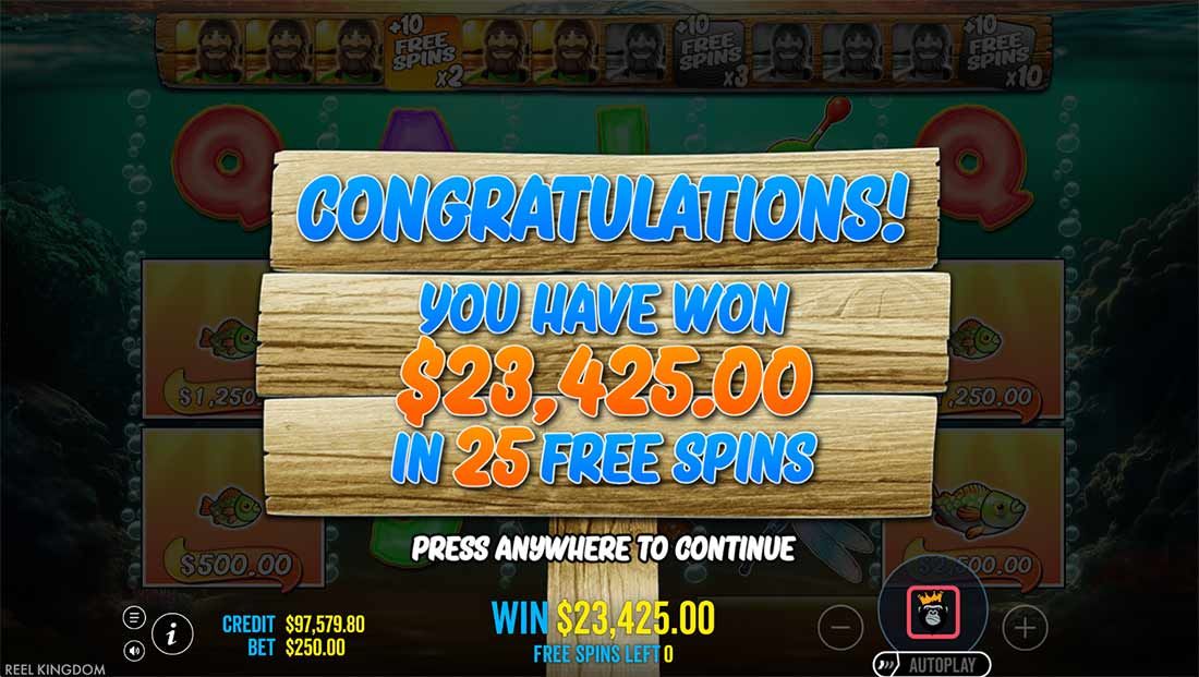 Big Bass Bonanza 1000 - free spins big win
