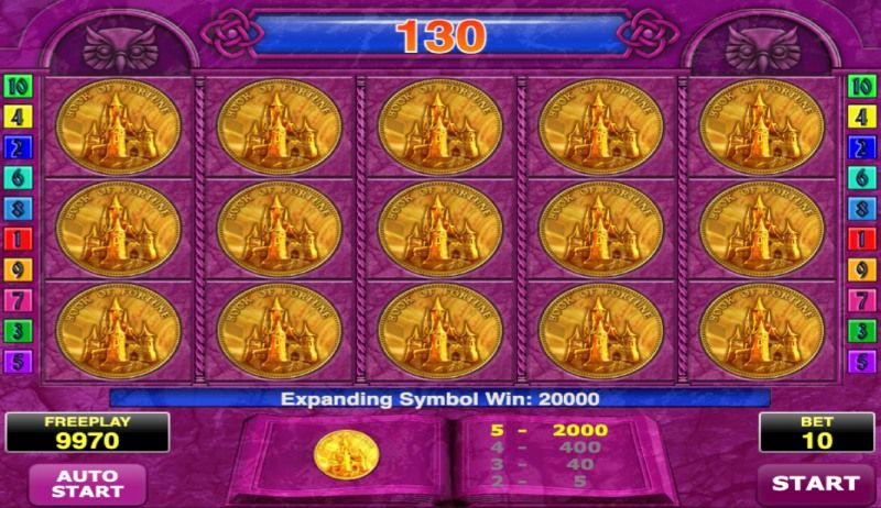 Book of Fortune Bonus game