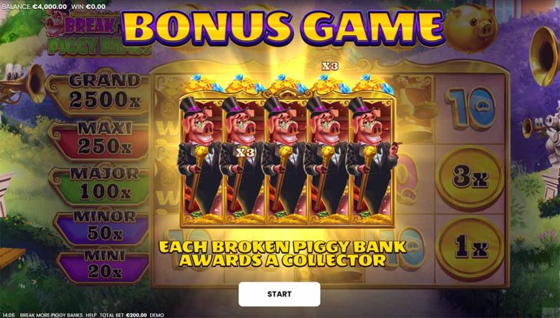 Break More Piggy Banks - bonus game