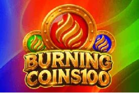 Burning Coins 100 slot logo
