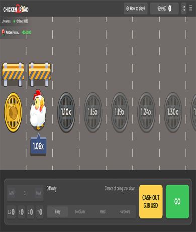 Play in Chicken Road 2 by InOut Games for free now | CasinoCanada.com