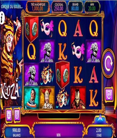 Play in Cirque du Soleil Kooza Slot: Review and Play Online for free now | CasinoCanada.com