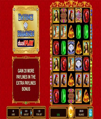 Play in Da Vinci DIamonds Dual Play Slot: Review and Play Online for free now | CasinoCanada.com