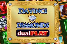 Da Vinci DIamonds Dual Play Online Slot Logo