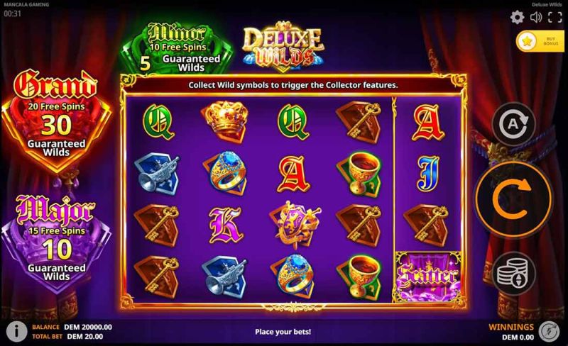Machine à sous Deluxe Wilds - thème principal